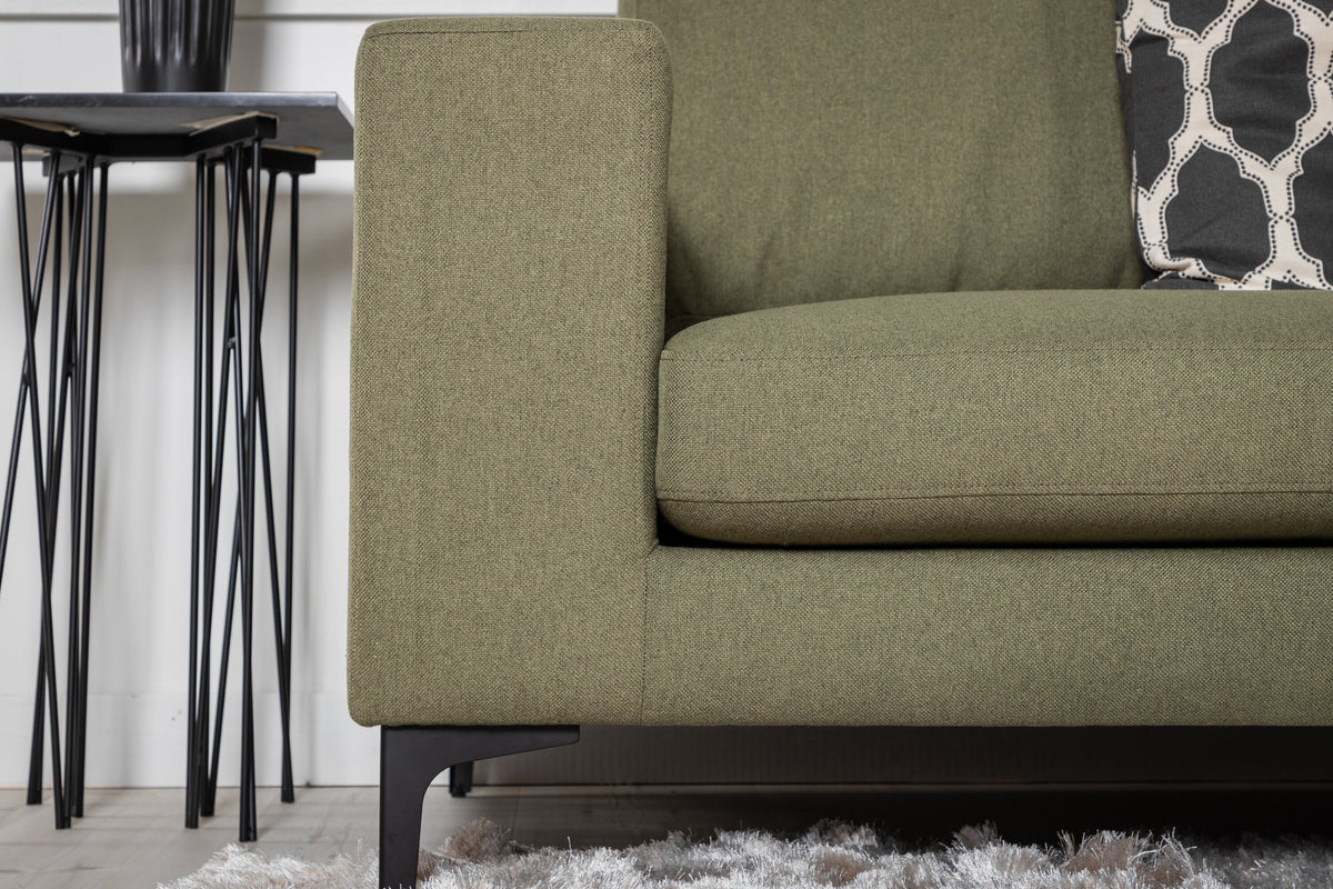 Bolero 3-sits soffor grön – livsstilsbild