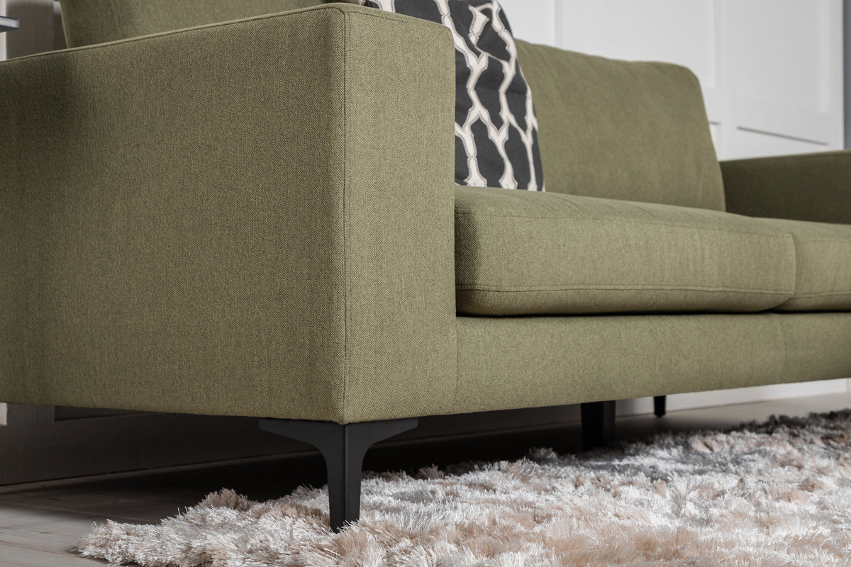 Bolero 3-sits soffor grön – livsstilsbild