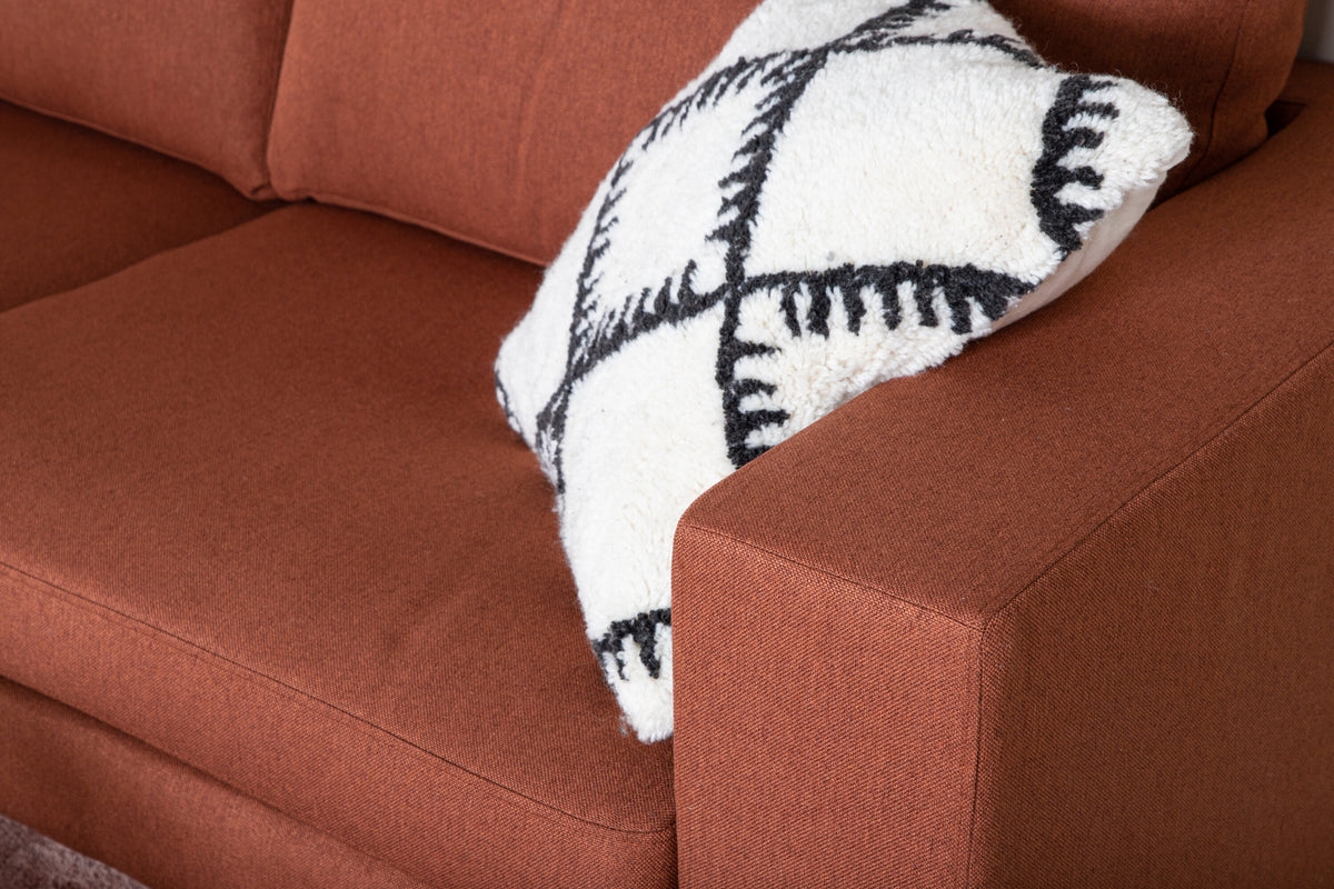 Bolero 3-sits soffor röd – livsstilsbild