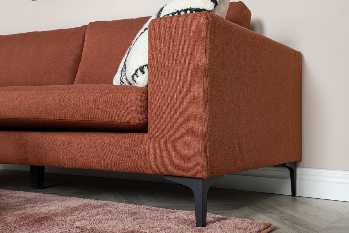 Bolero 3-sits soffor röd – livsstilsbild