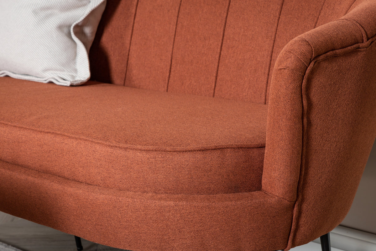 Calais 3-sits soffor röd – livsstilsbild