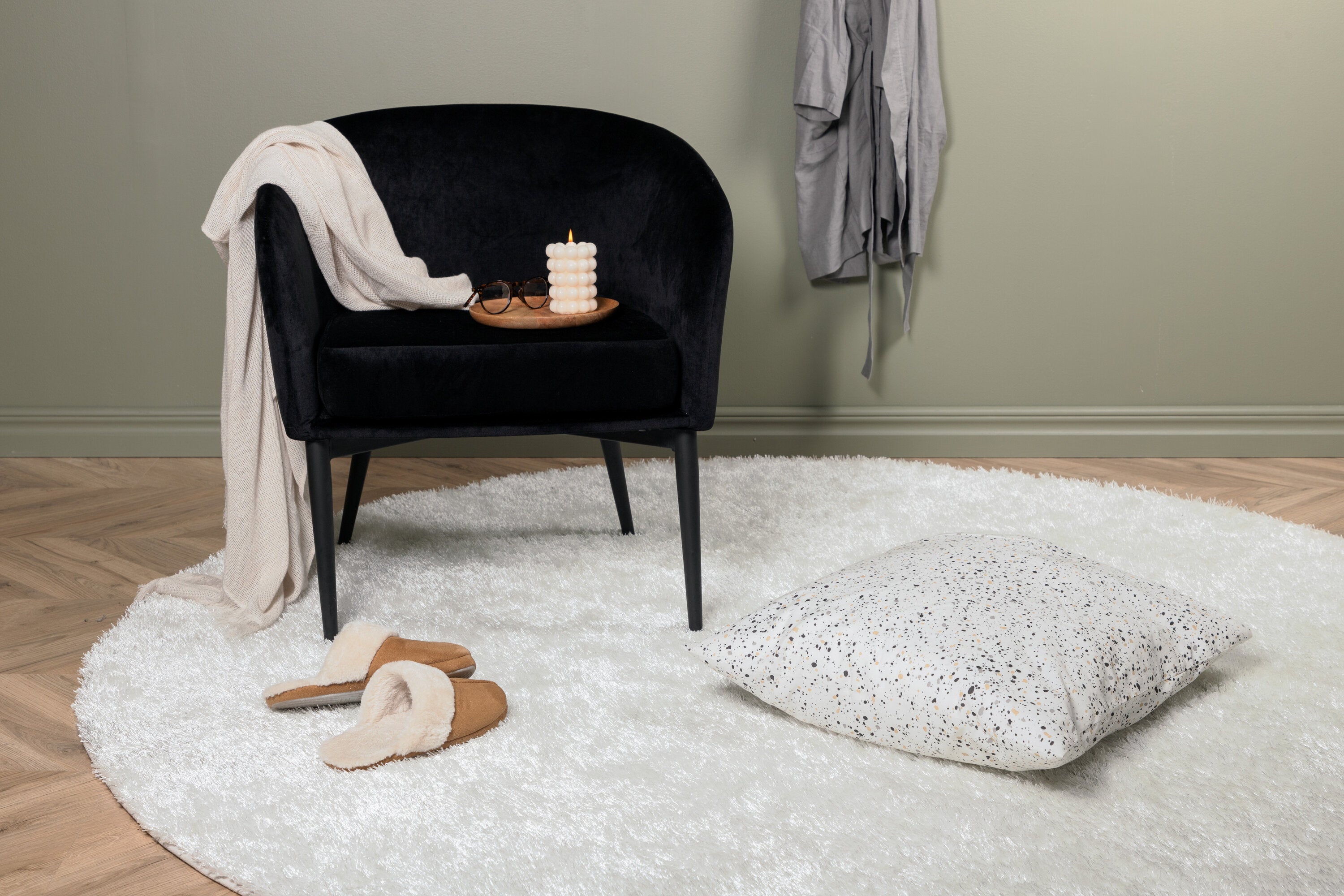 Mattis Runda Mattor ⌀200 White