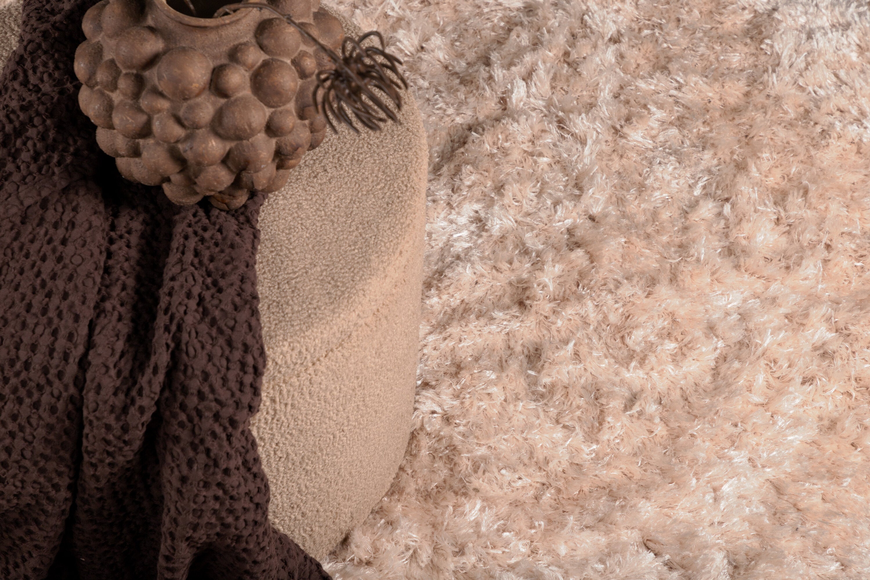 Natta Runda Mattor ⌀200 Beige