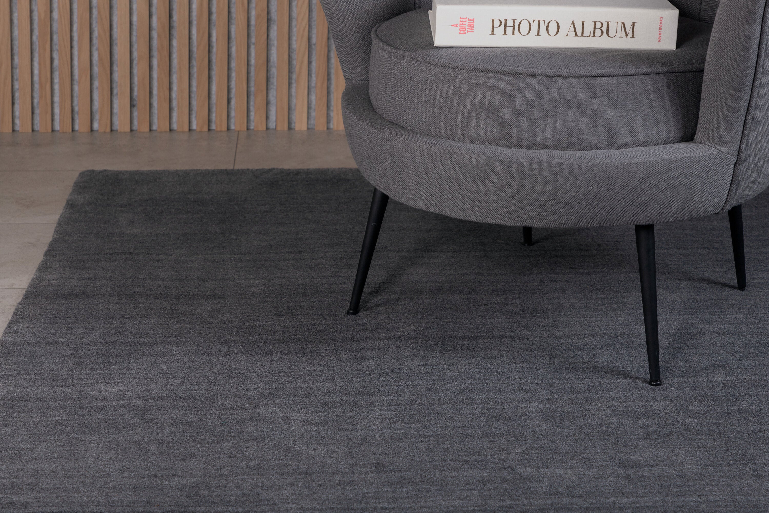 Ulla Rektangulära Mattor 350 x 250 Dark Grey