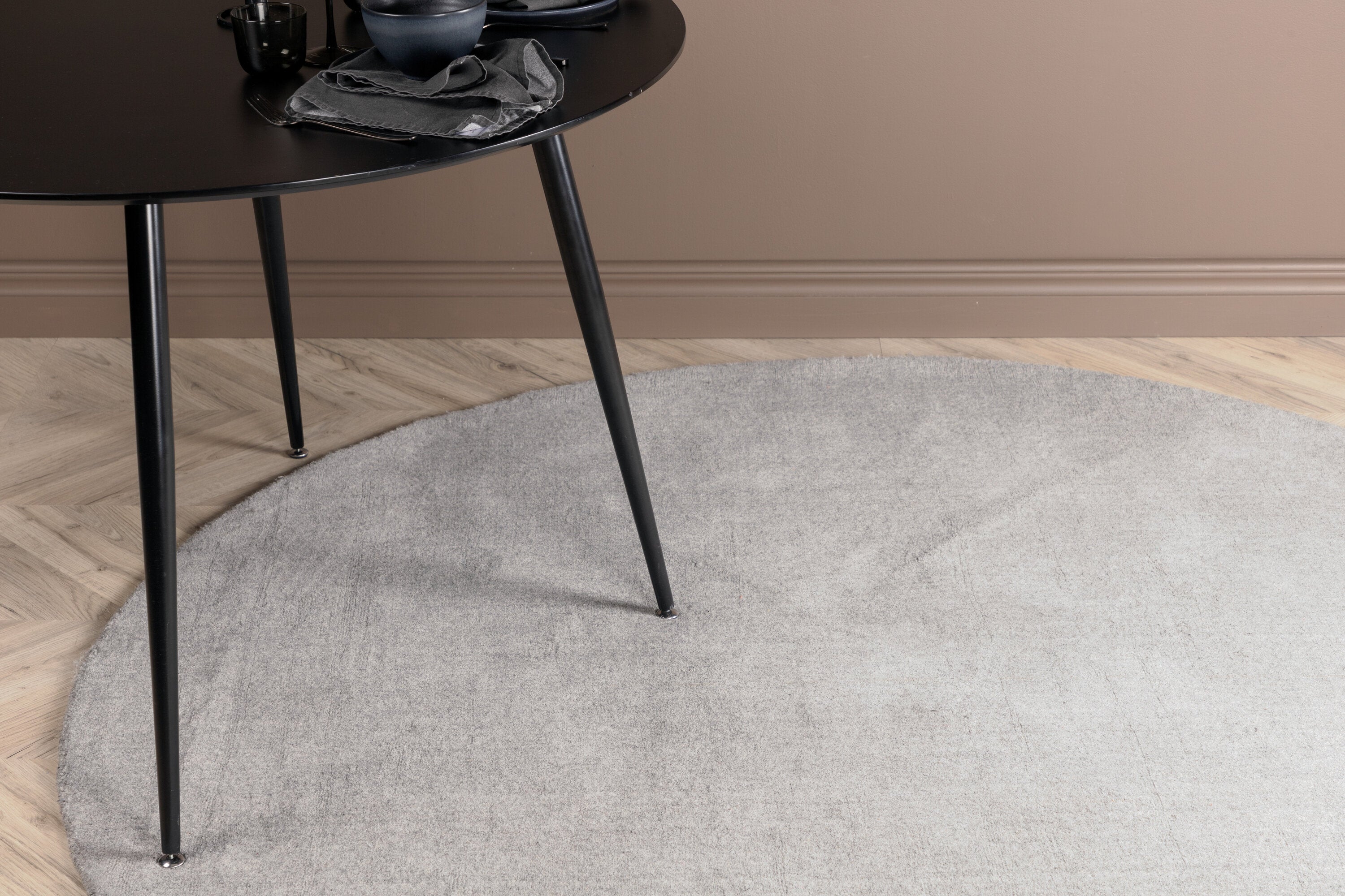 Ulla Runda Mattor ⌀200 Light Grey