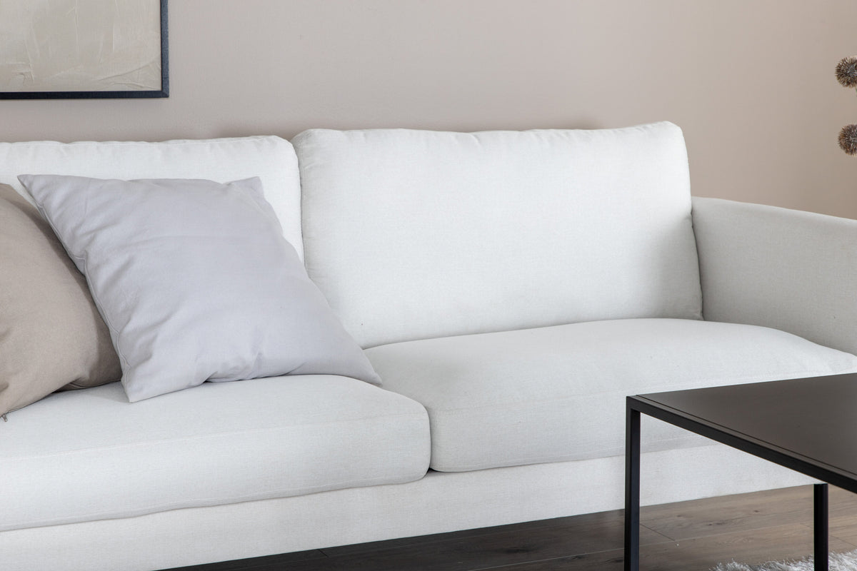 Zoom 2-sits soffor vit – närbild struktur