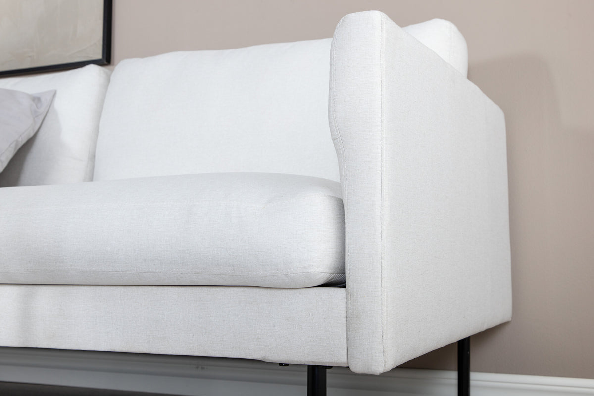 Zoom 2-sits soffor vit – livsstilsbild