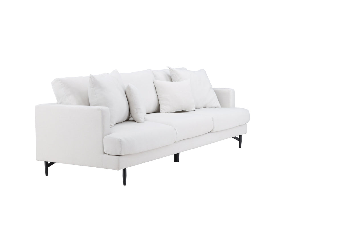 Sofia 3-sits soffor beige – produktbild