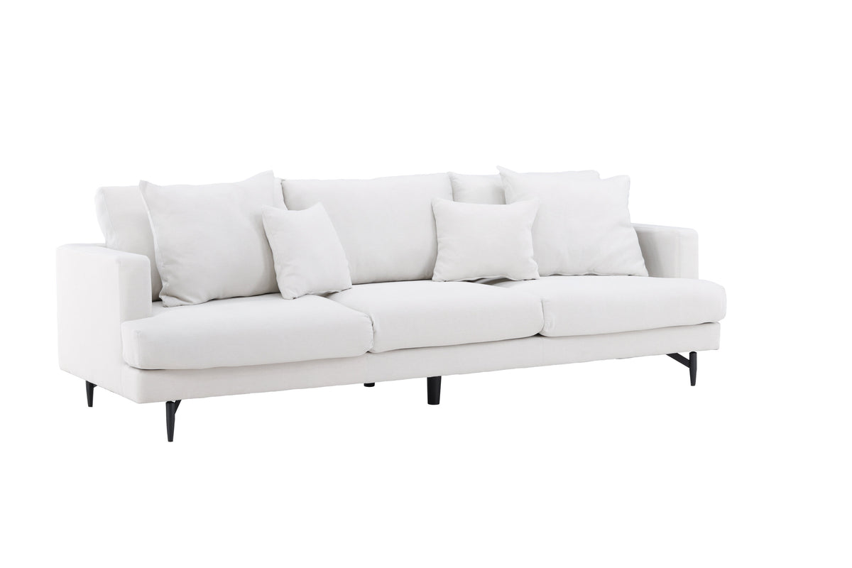 Sofia 3-sits soffor beige – produktbild