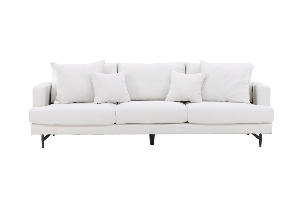 Sofia 3-sits soffor beige – produktbild