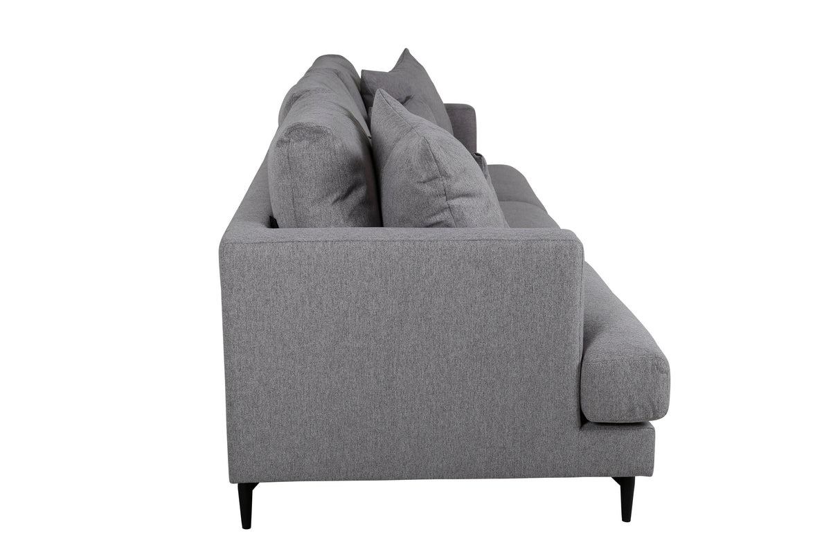 Sofia 3-sits soffor grå – detaljbild