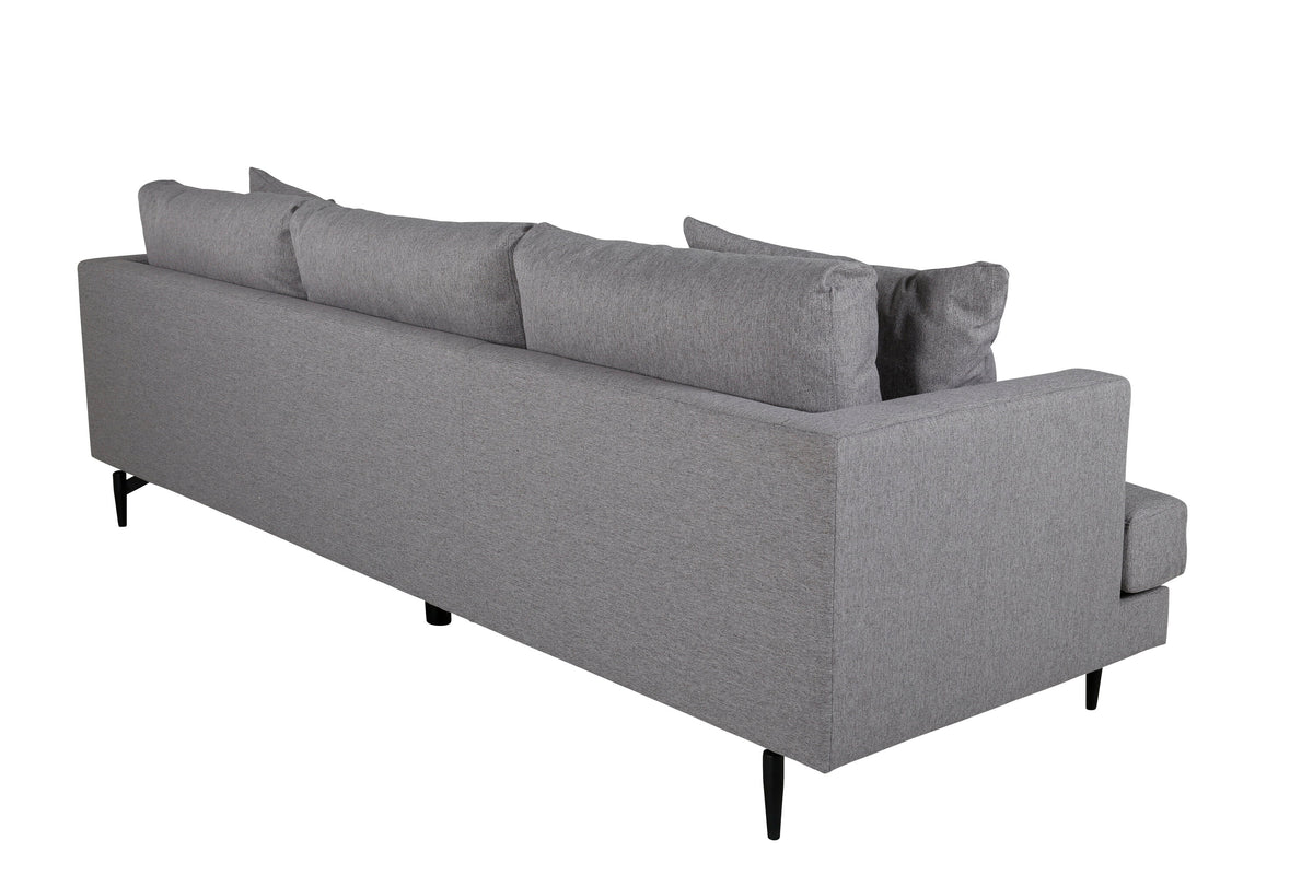 Sofia 3-sits soffor grå – detaljbild