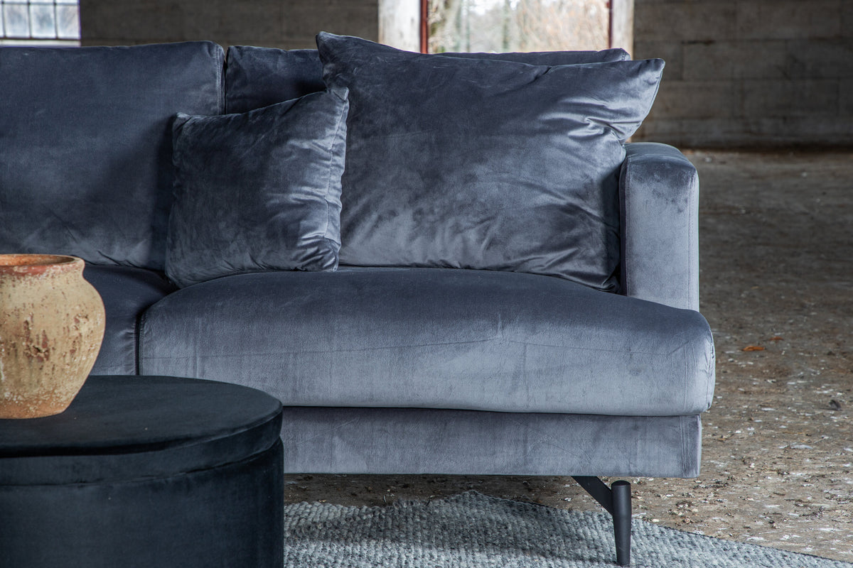 Sofia 3-sits soffor mörkgrå – inspirationsbild