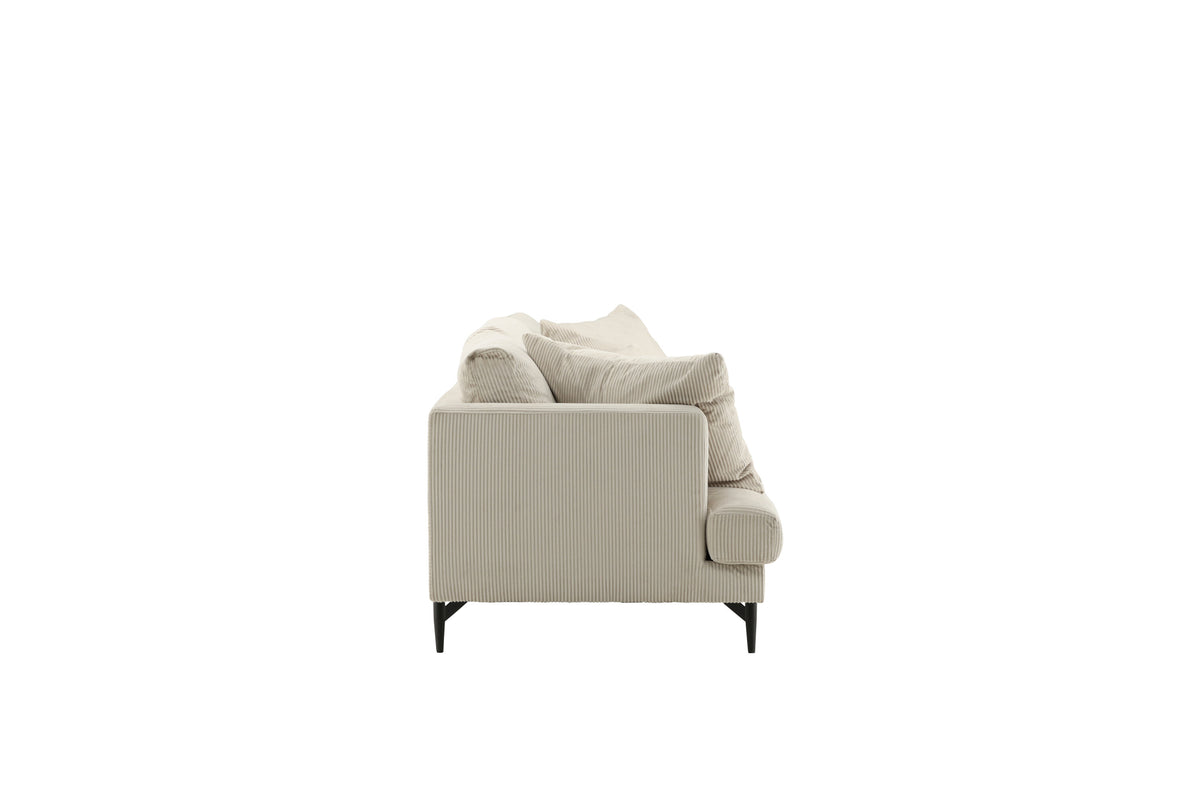 Sofia 3-sits soffor beige – produktbild