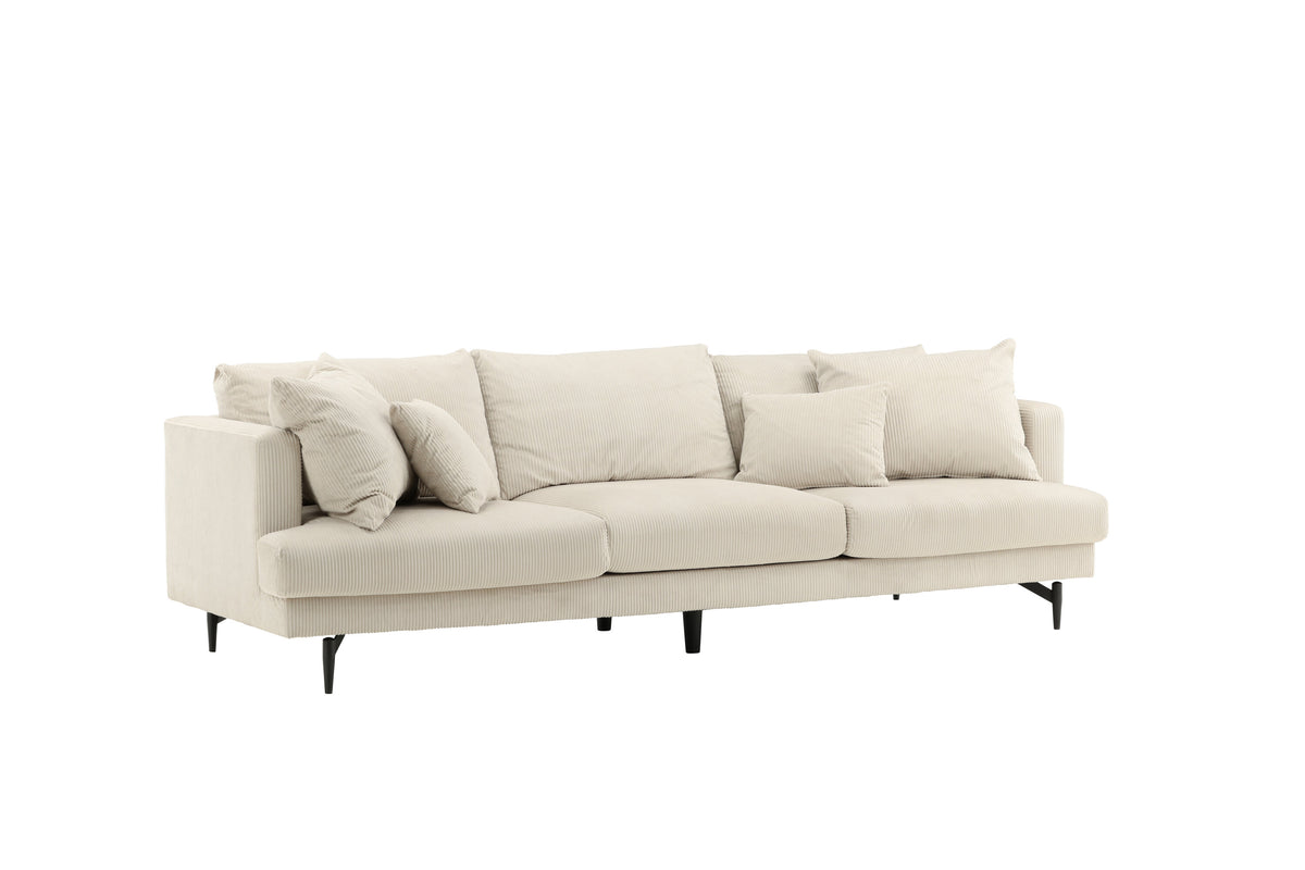 Sofia 3-sits soffor beige – produktbild