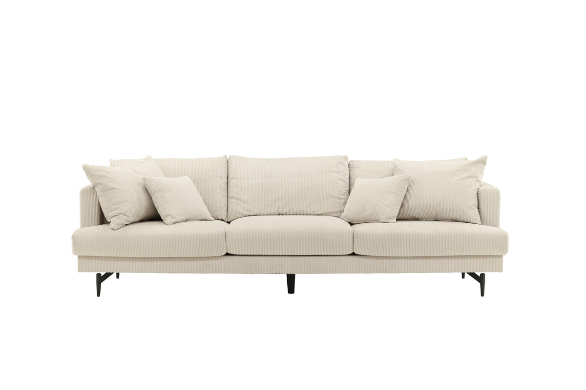 Sofia 3-sits soffor beige – produktbild