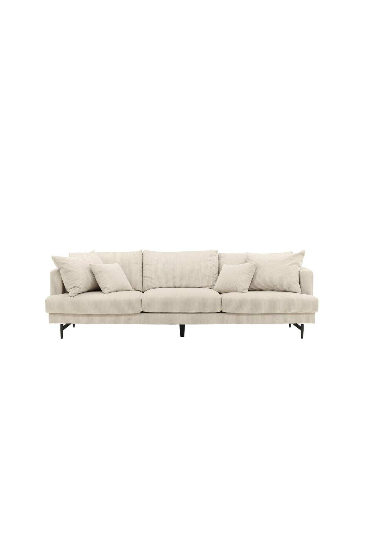 Sofia 3-sits soffor beige – studioshot