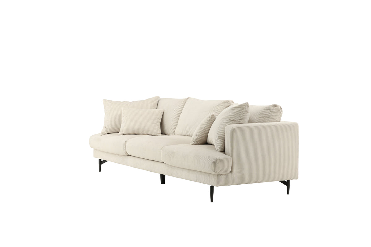 Sofia 3-sits soffor beige – detaljbild