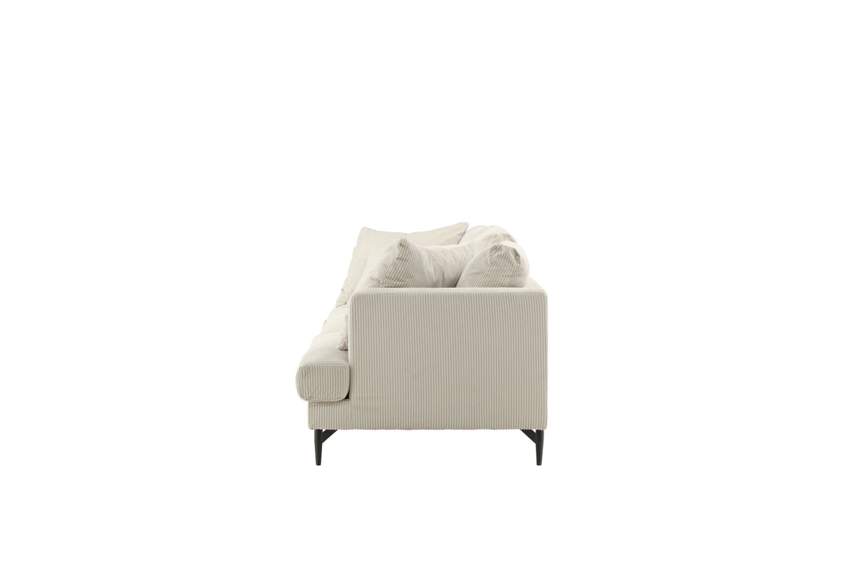 Sofia 3-sits soffor beige – detaljbild