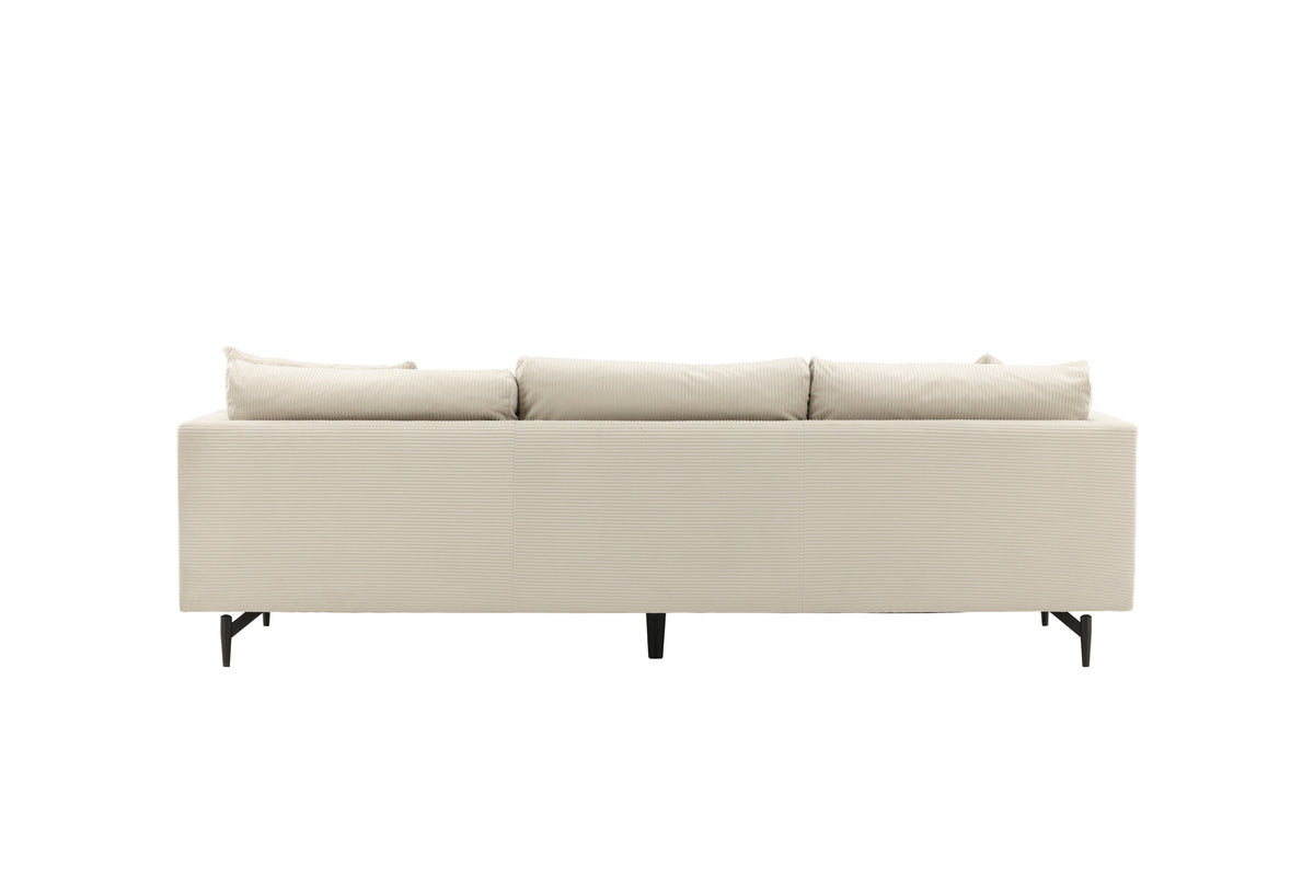 Sofia 3-sits soffor beige – produktbild
