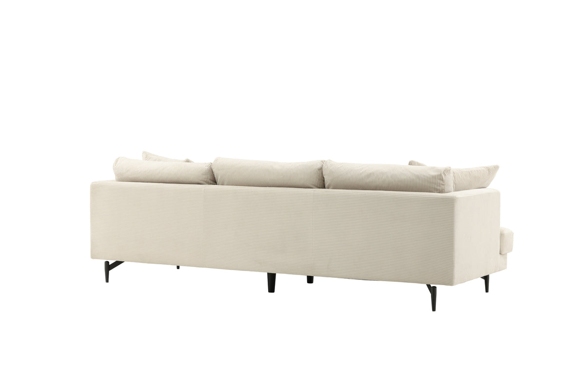 Sofia 3-sits soffor beige – produktbild