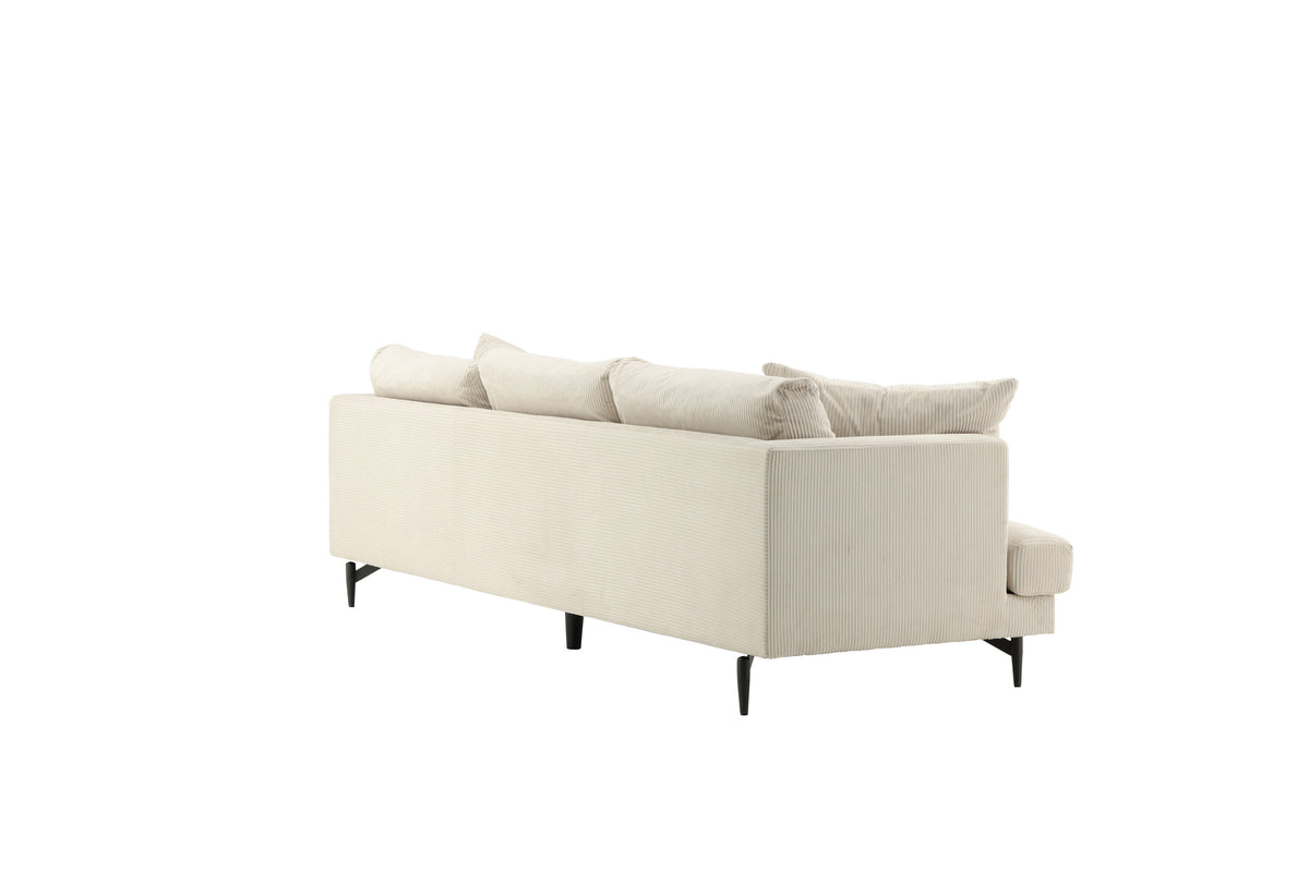 Sofia 3-sits soffor beige – produktbild
