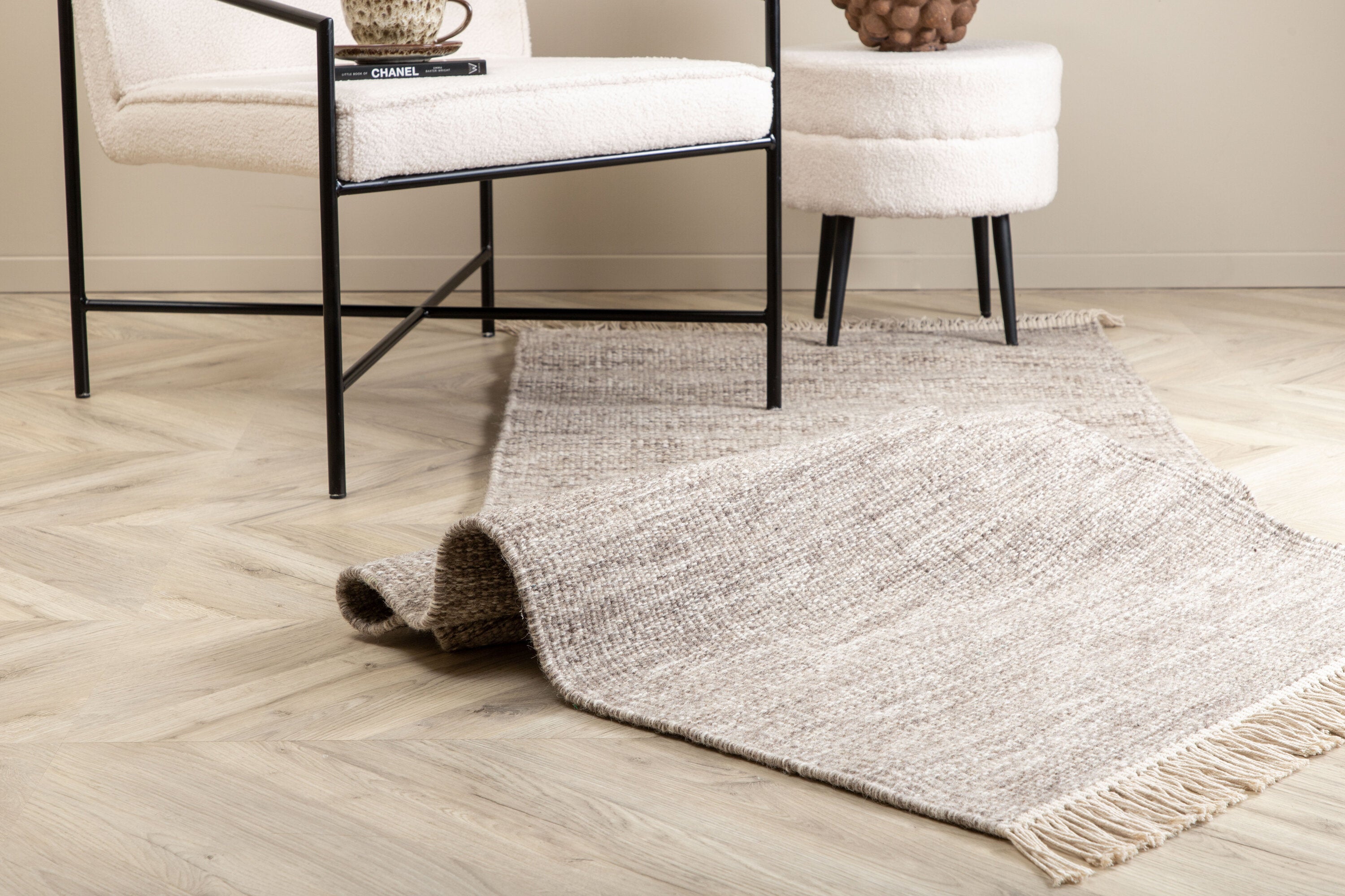 Cyrus Rektangulära Mattor 250 x 80 Beige