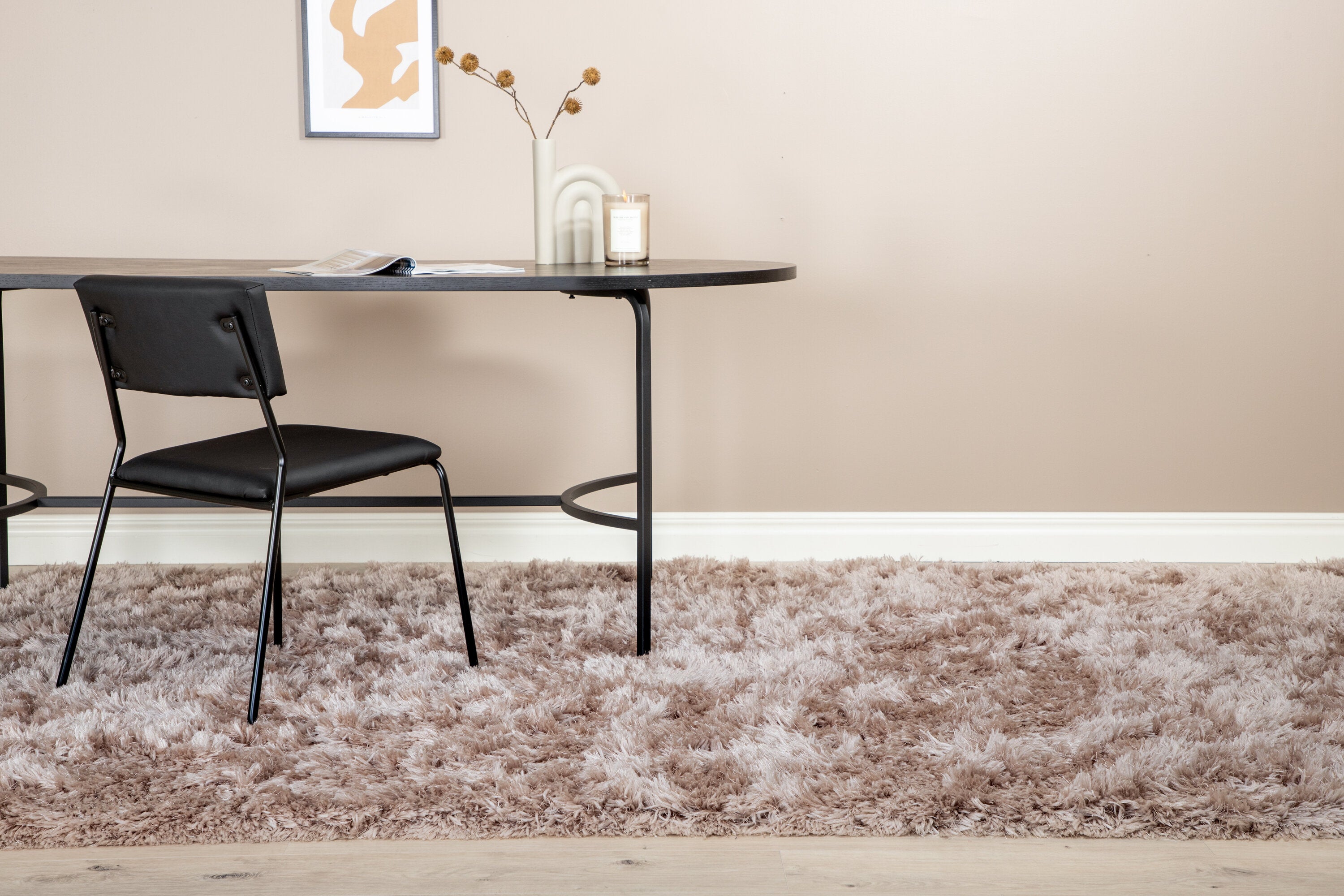 Grace Rektangulära Mattor 300 × 300 Beige
