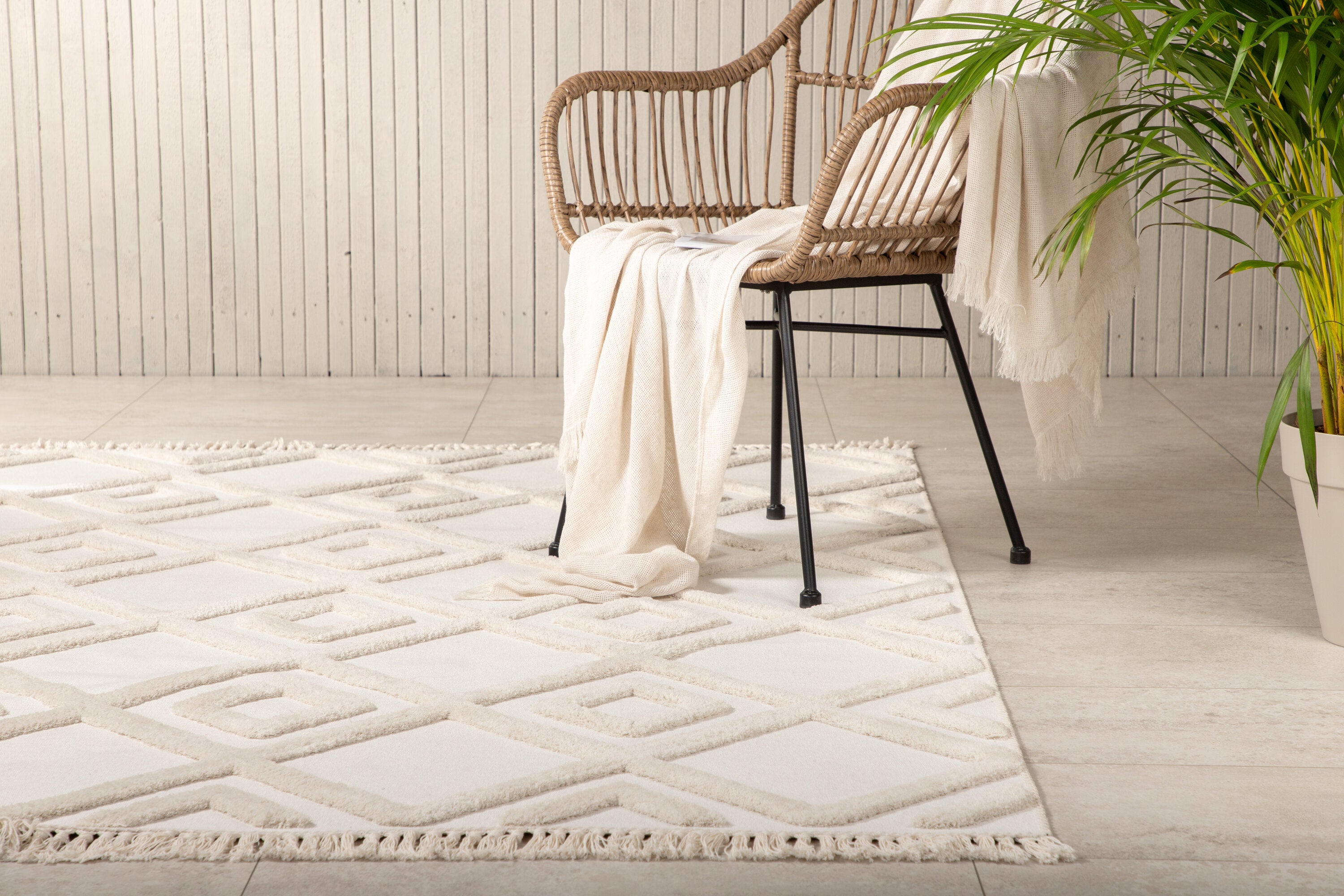 Towa Rektangulära Mattor 230 x 160 White