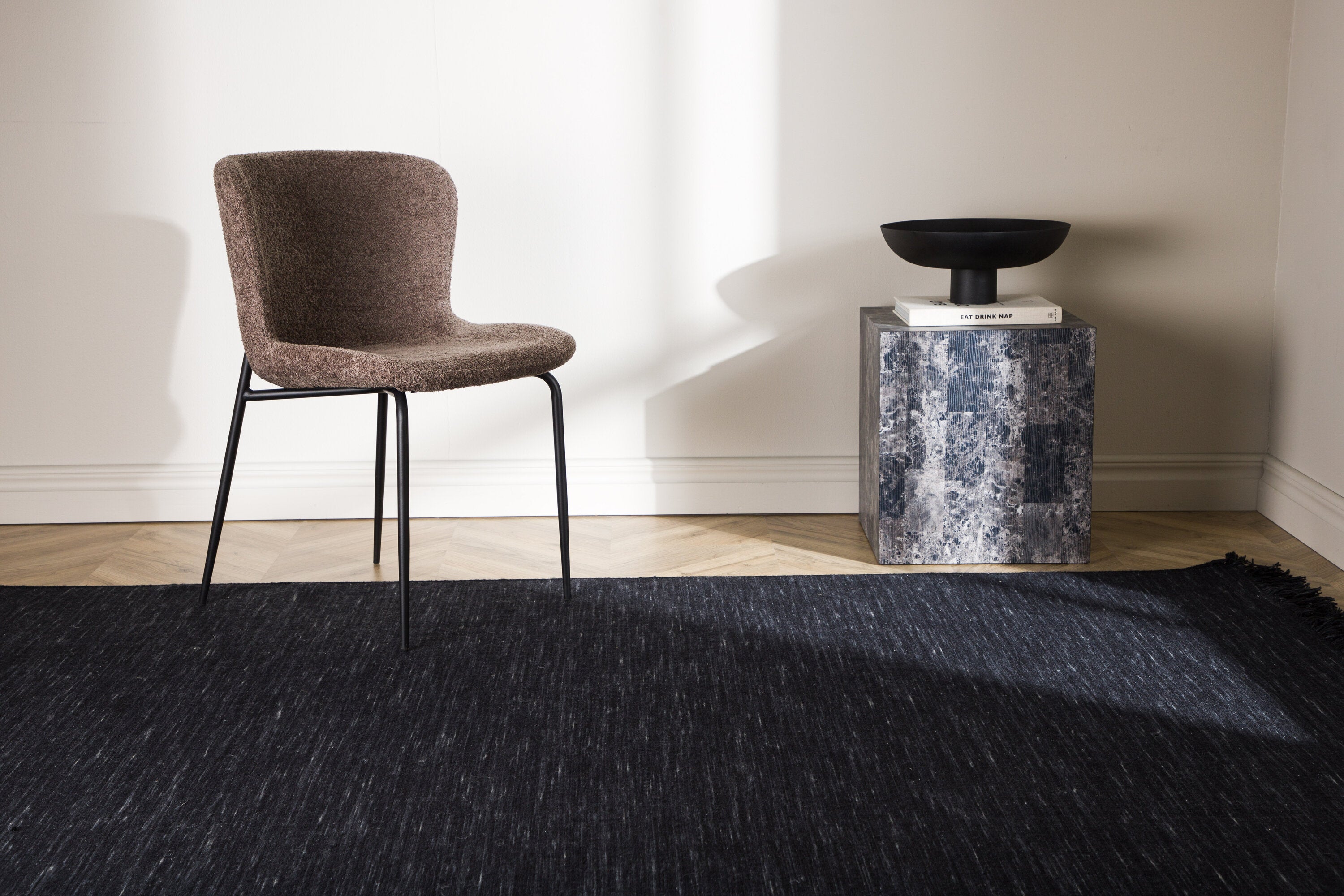 Elton Rektangulära Mattor 350 x 250 Black