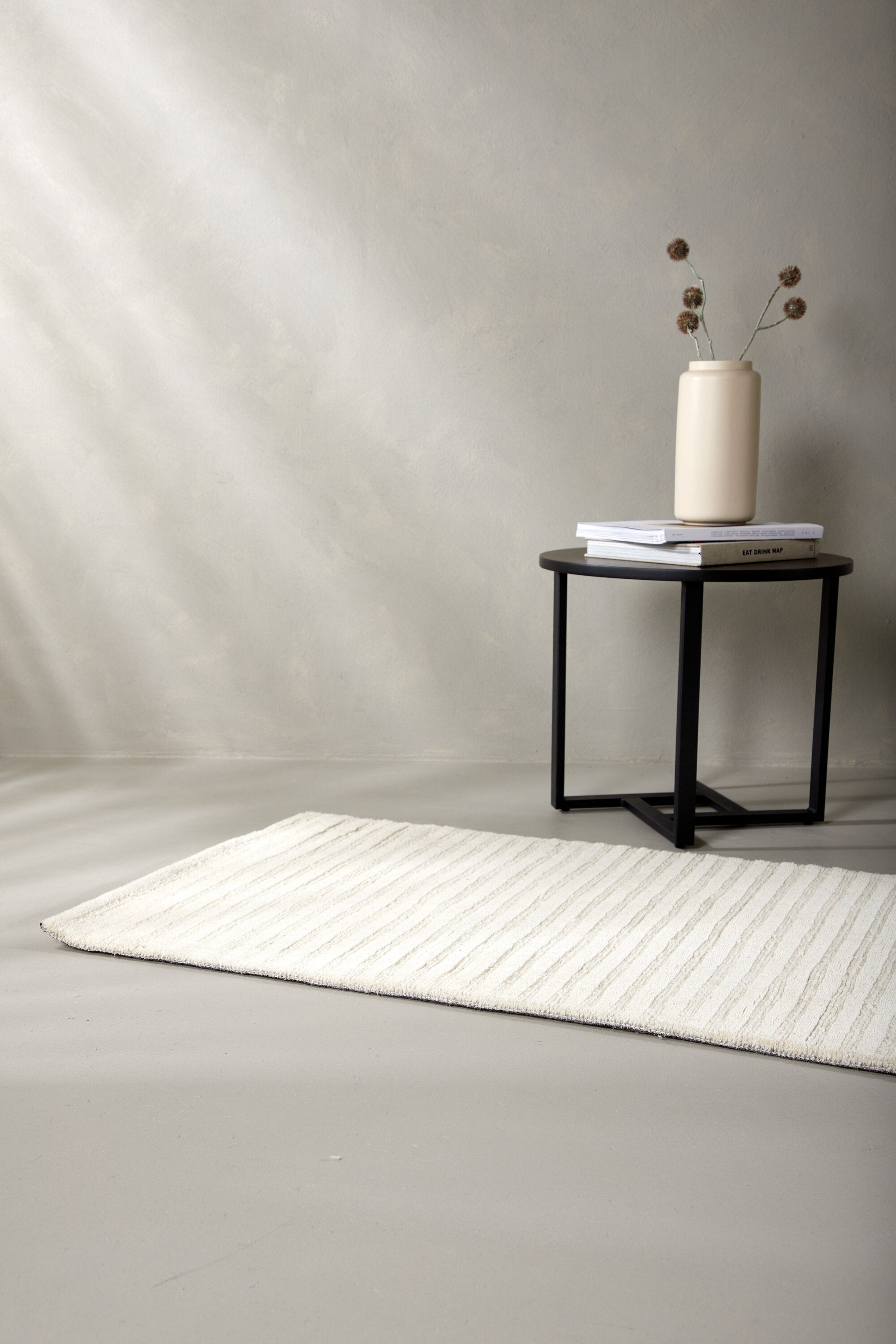 Milton Rektangulära Mattor 200 × 70 White