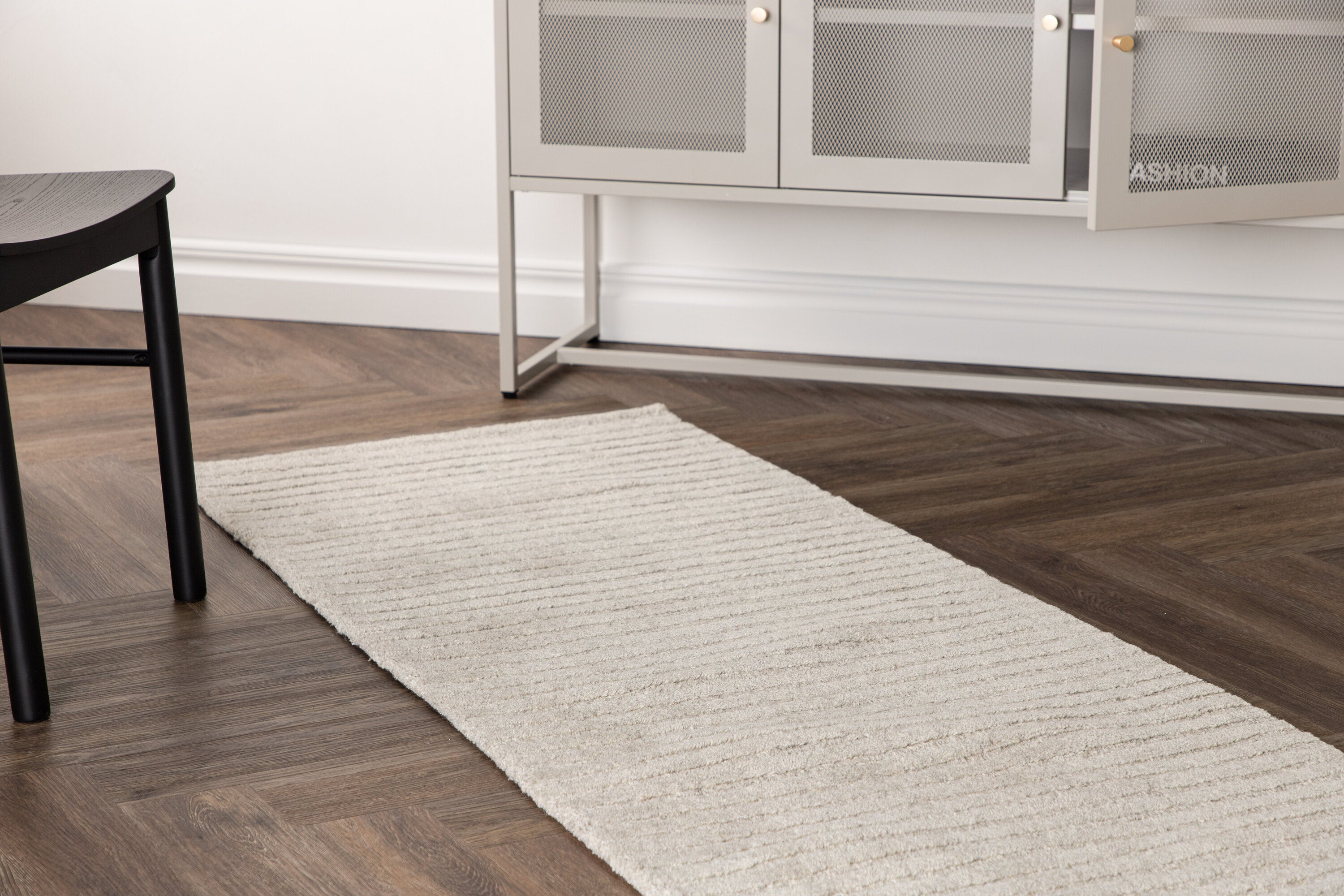 Milton Rektangulära Mattor 200 × 70 Light Grey