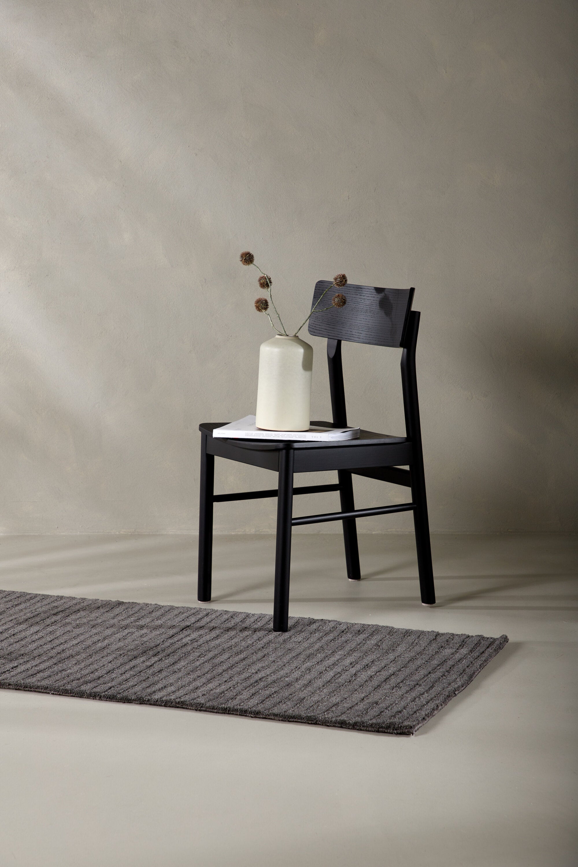 Milton Rektangulära Mattor 200 × 70 Dark Grey