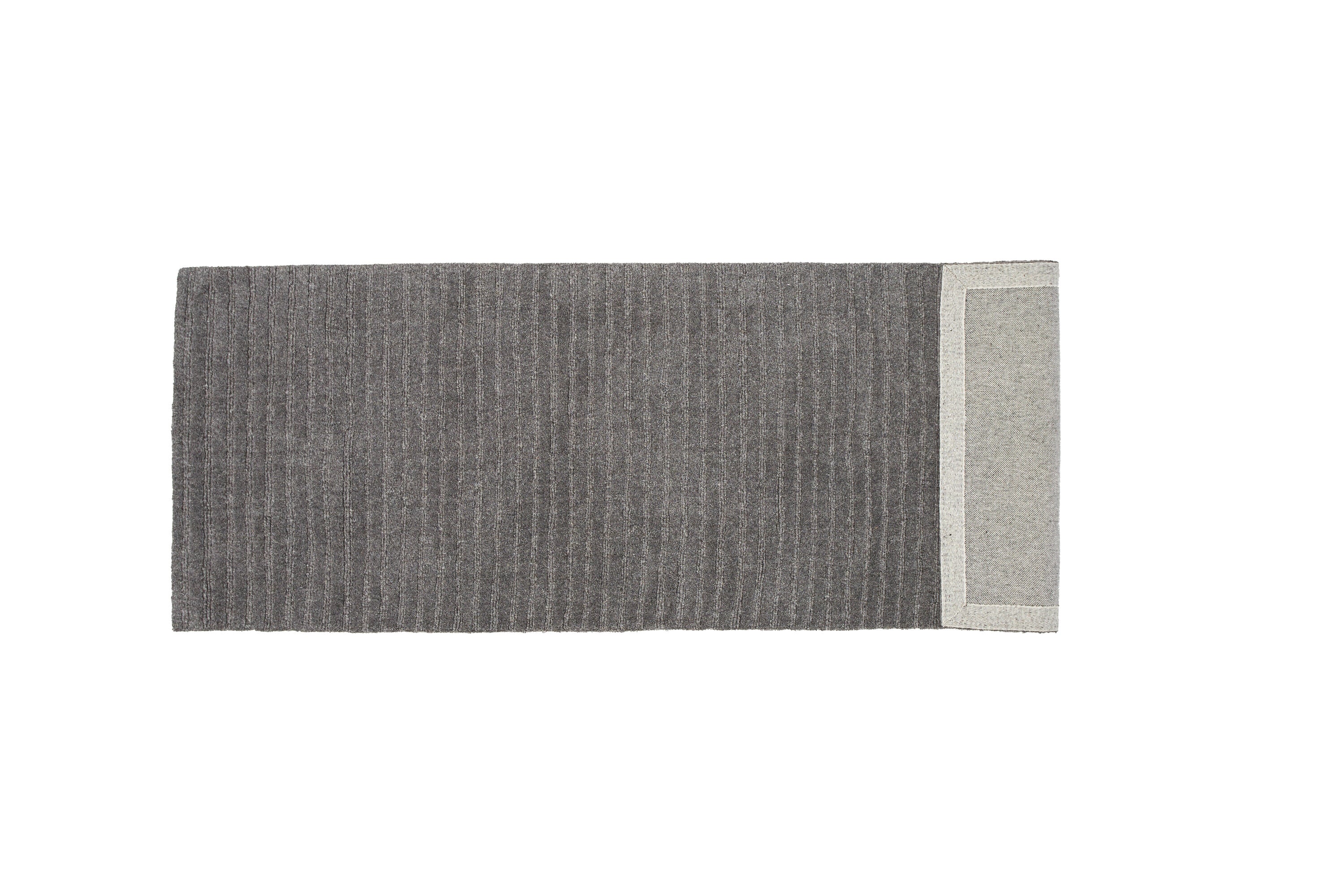 Milton Rektangulära Mattor 200 × 70 Dark Grey