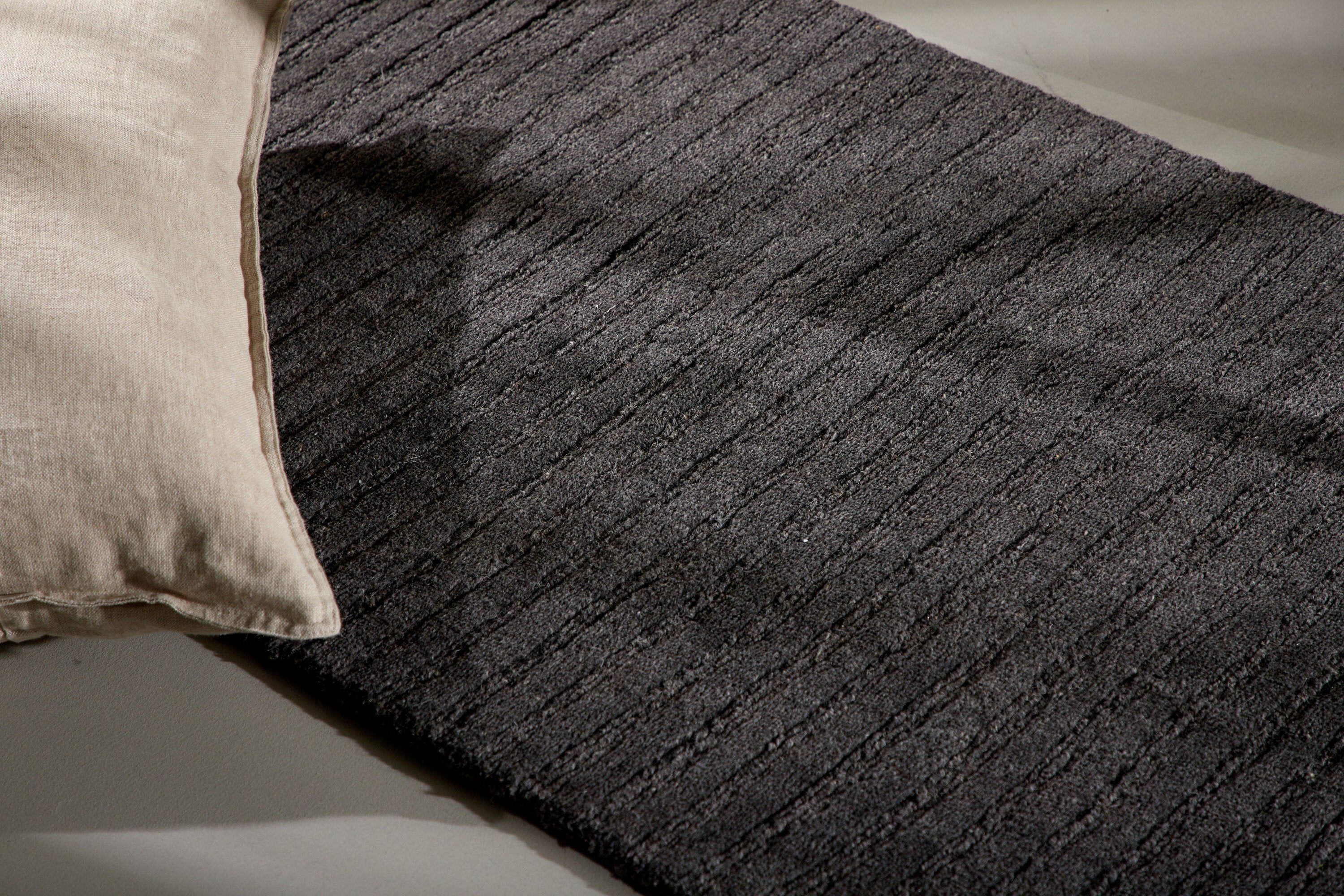 Milton Rektangulära Mattor 200 × 70 Dark Grey