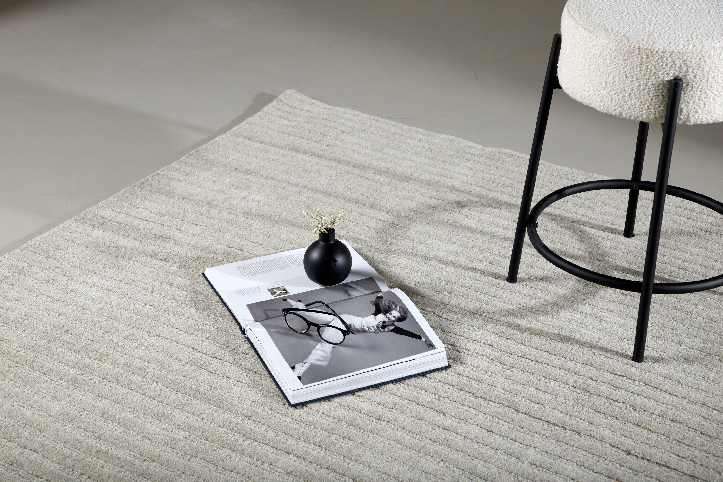 Milton Rektangulära Mattor 230 x 160 Light Grey