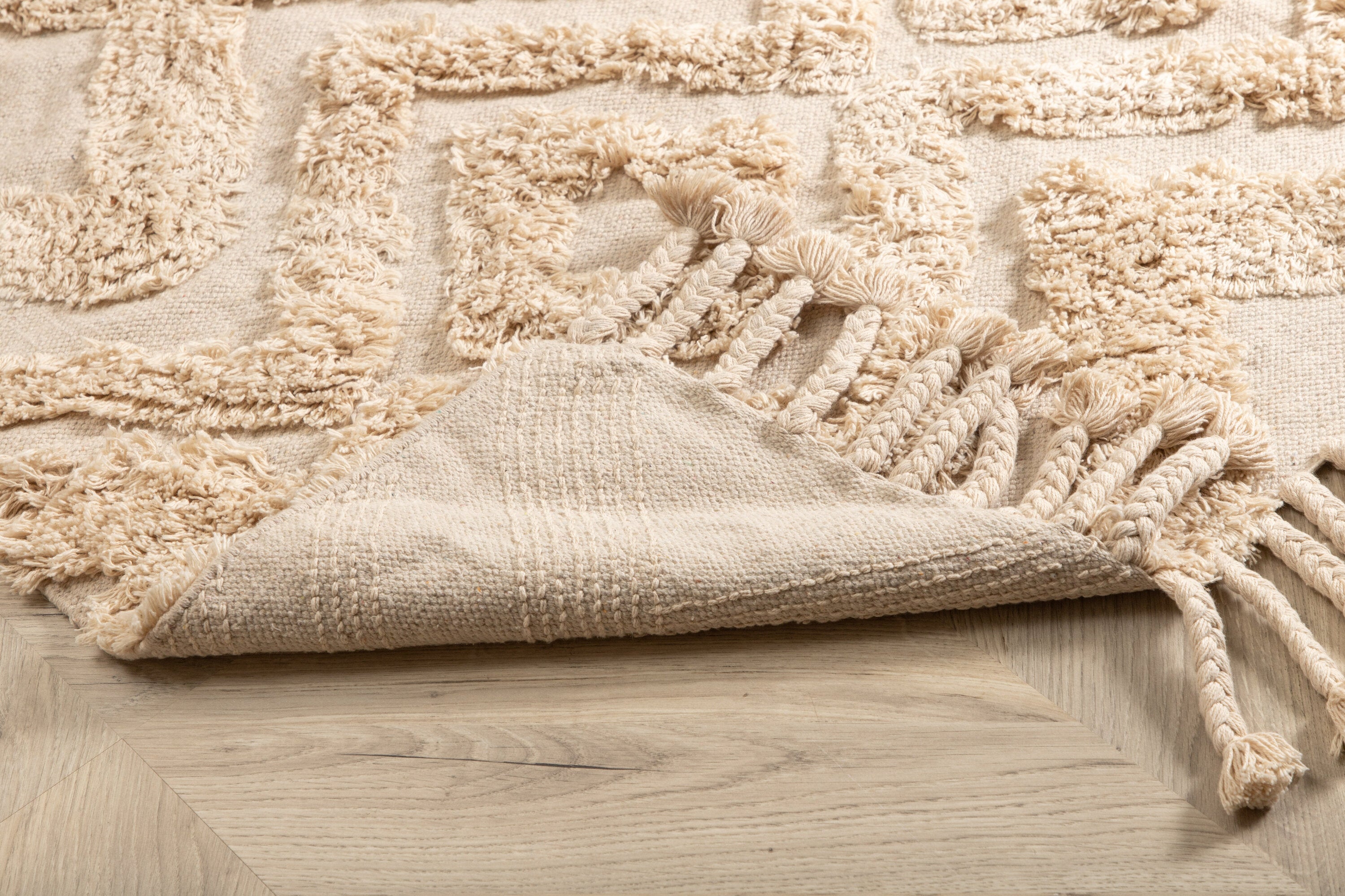 Hilma Rektangulära Mattor 230 x 160 Beige