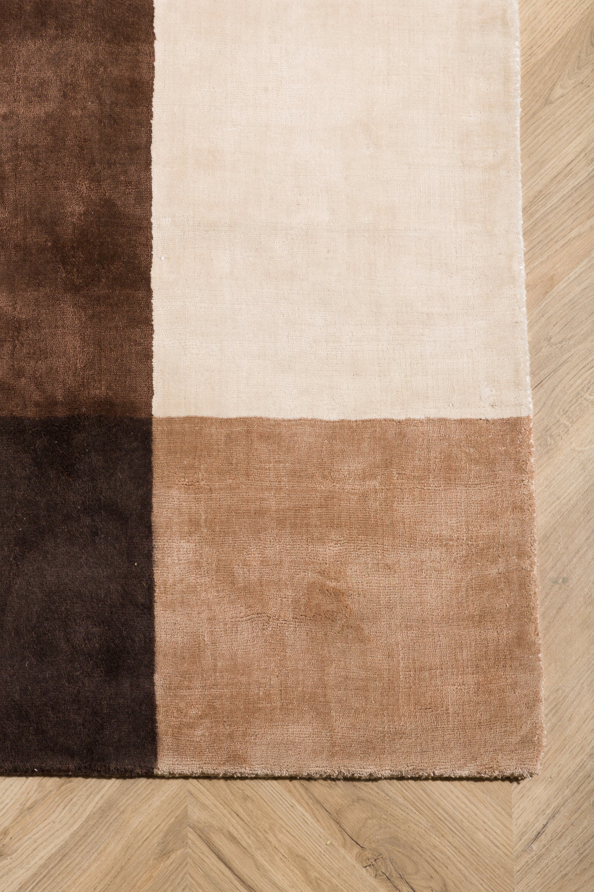 Arvid viskosmatta 350 x 250 cm – hemmiljö ovanifrån