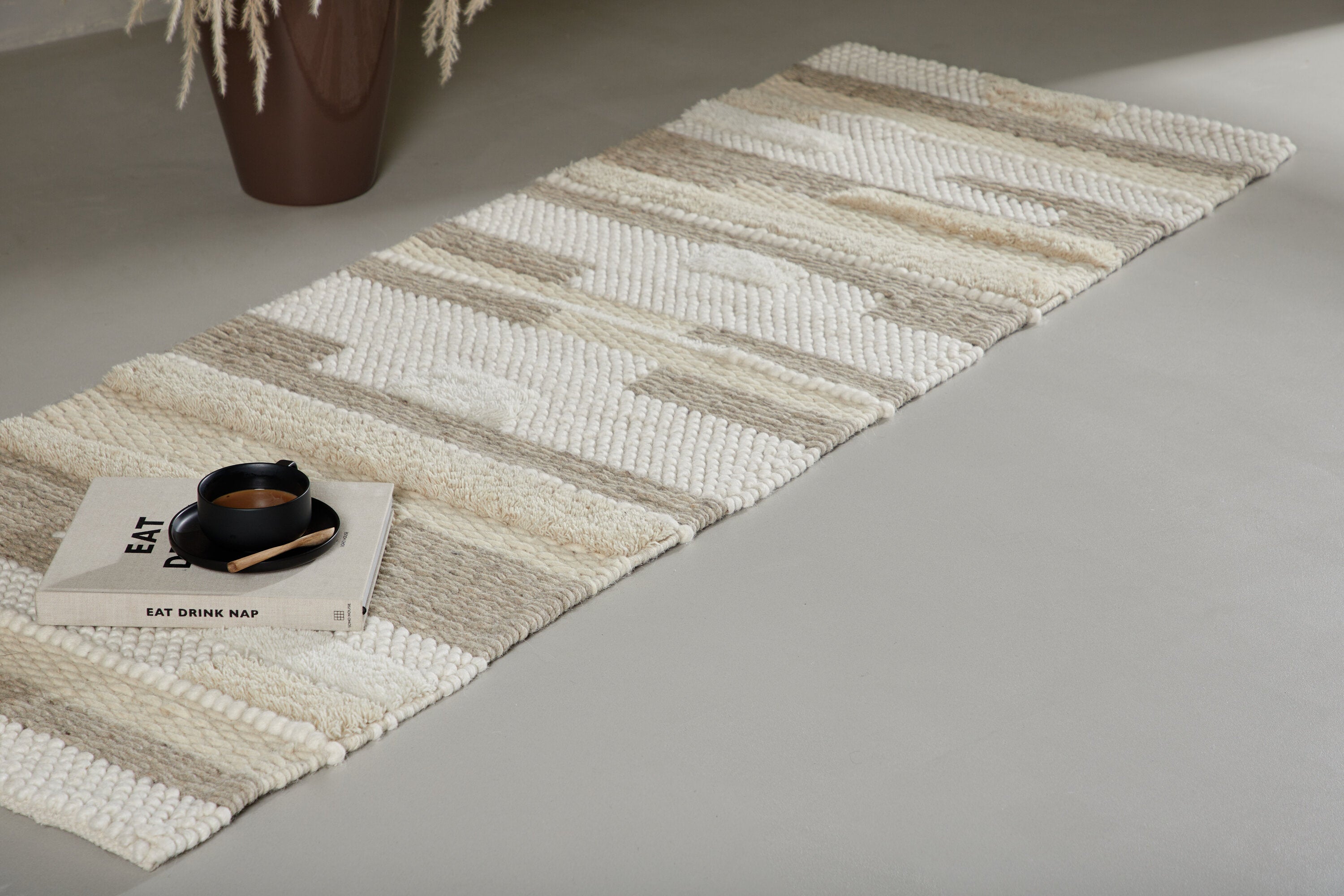 Sixten löpare ullmatta 200 x 70 cm – hemmiljö ovanifrån
