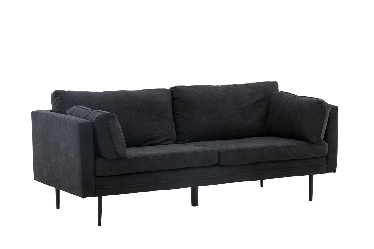 Boom 3-sits soffor svart – produktbild