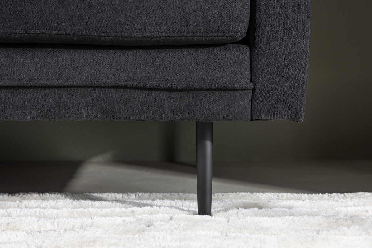Boom 3-sits soffor svart – livsstilsbild