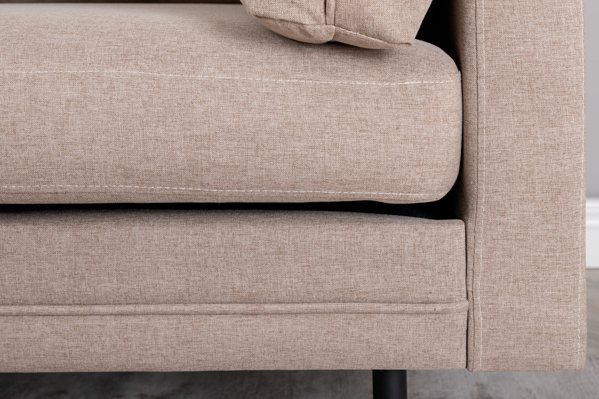 Boom 3-sits soffor brun – livsstilsbild