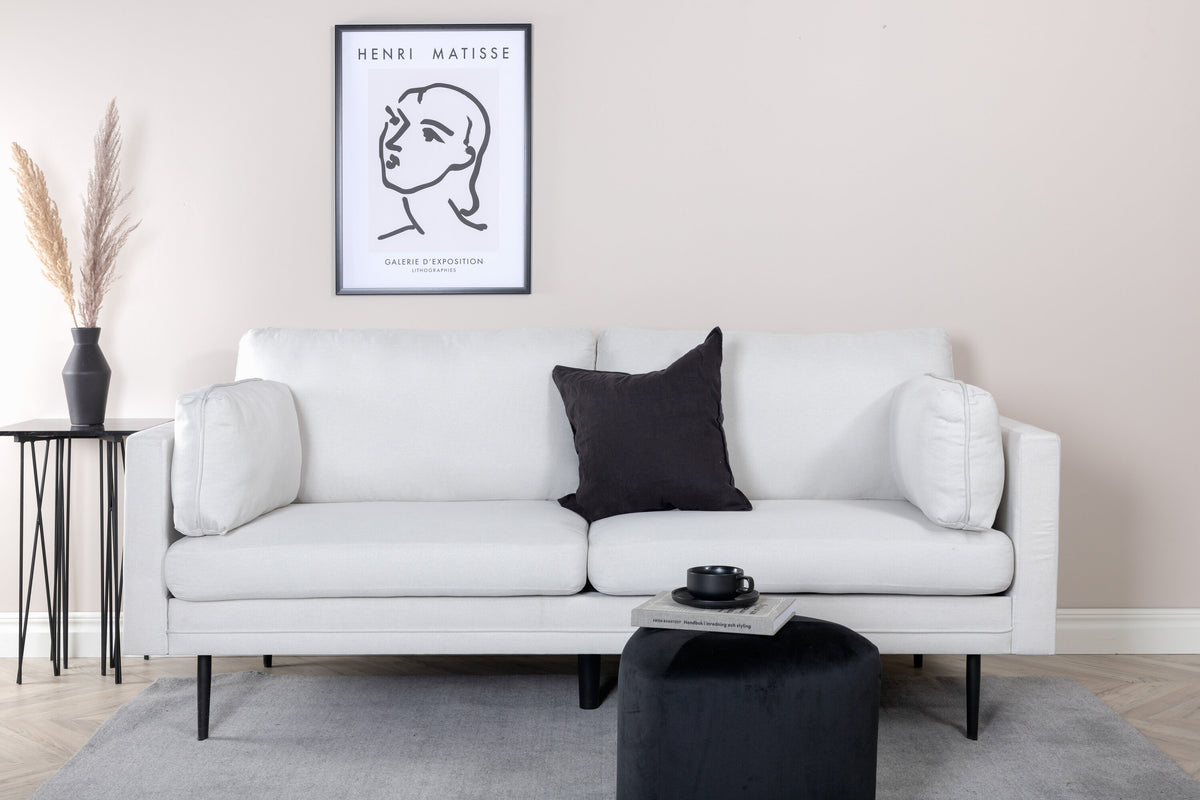Boom 3-sits soffor light beige – livsstilsbild i hemmiljö