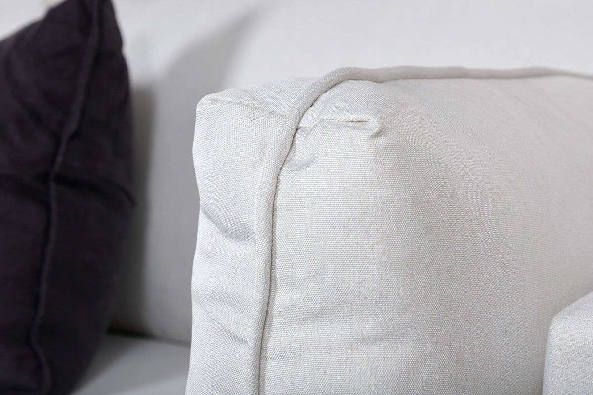 Boom 3-sits soffor light beige – livsstilsbild