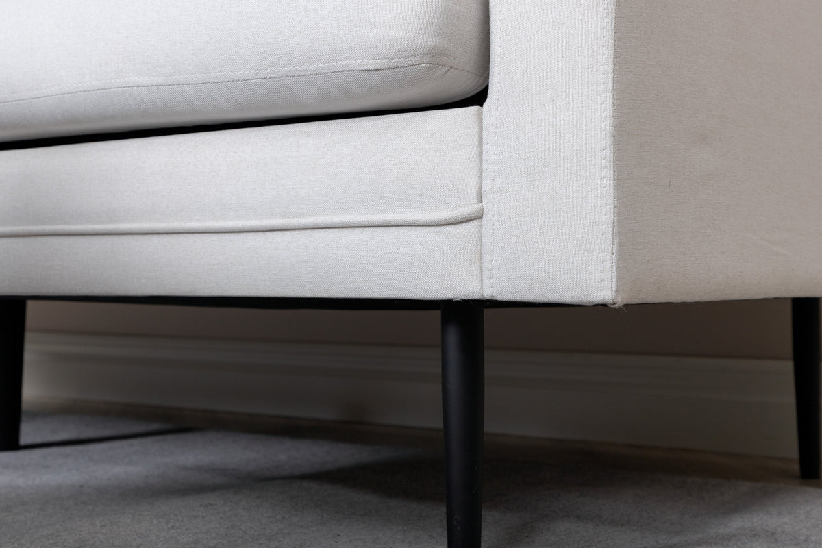 Boom 3-sits soffor light beige – livsstilsbild