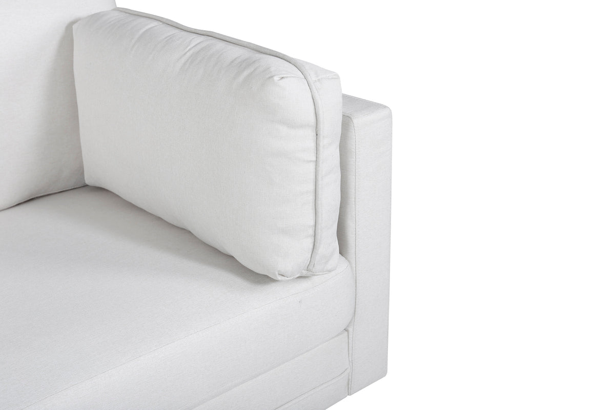 Boom 3-sits soffor light beige – detaljbild