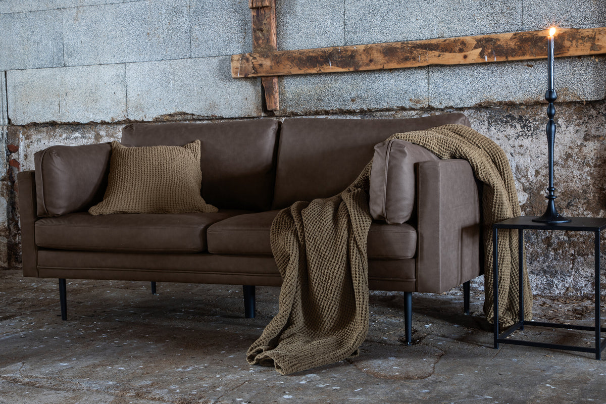 Boom 3-sits soffor brun – inspirationsbild