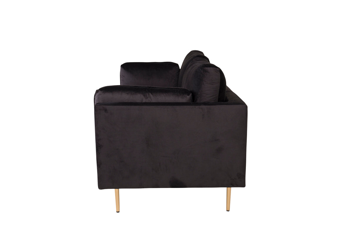 Boom 3-sits soffor svart – detaljbild