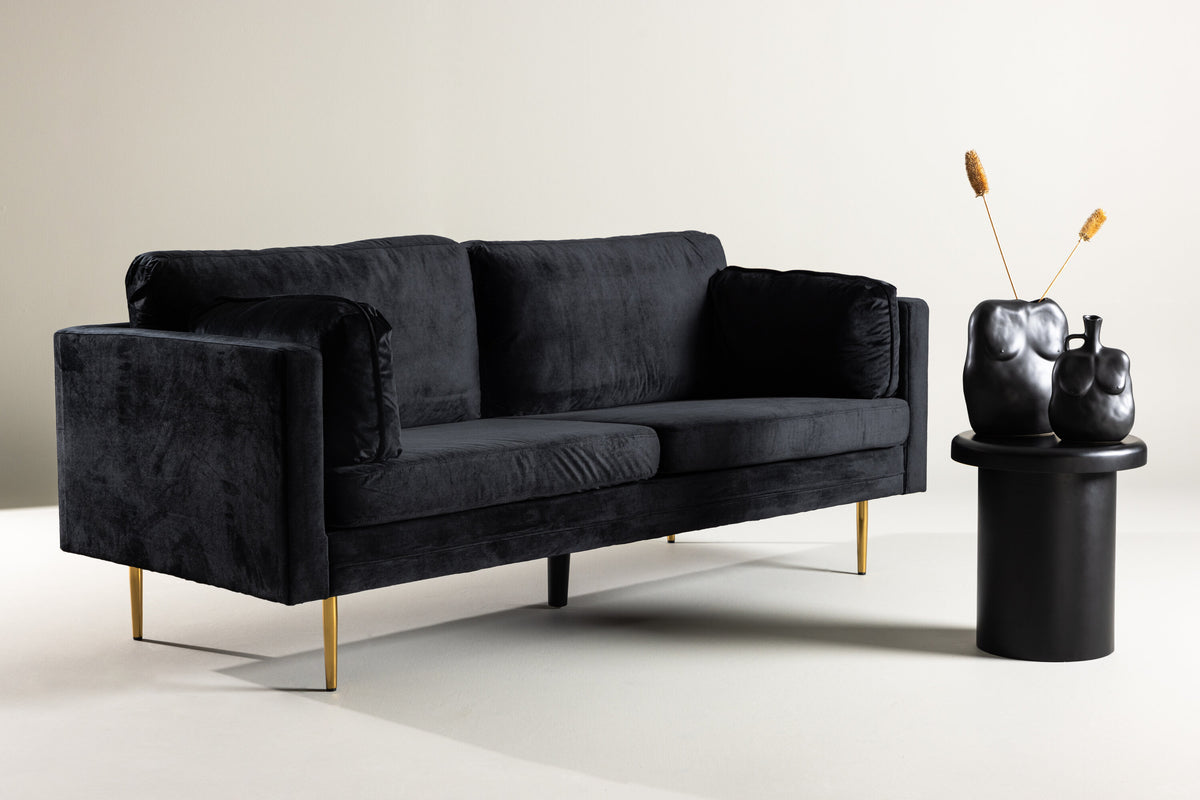 Boom 3-sits soffor svart – inspirationsbild