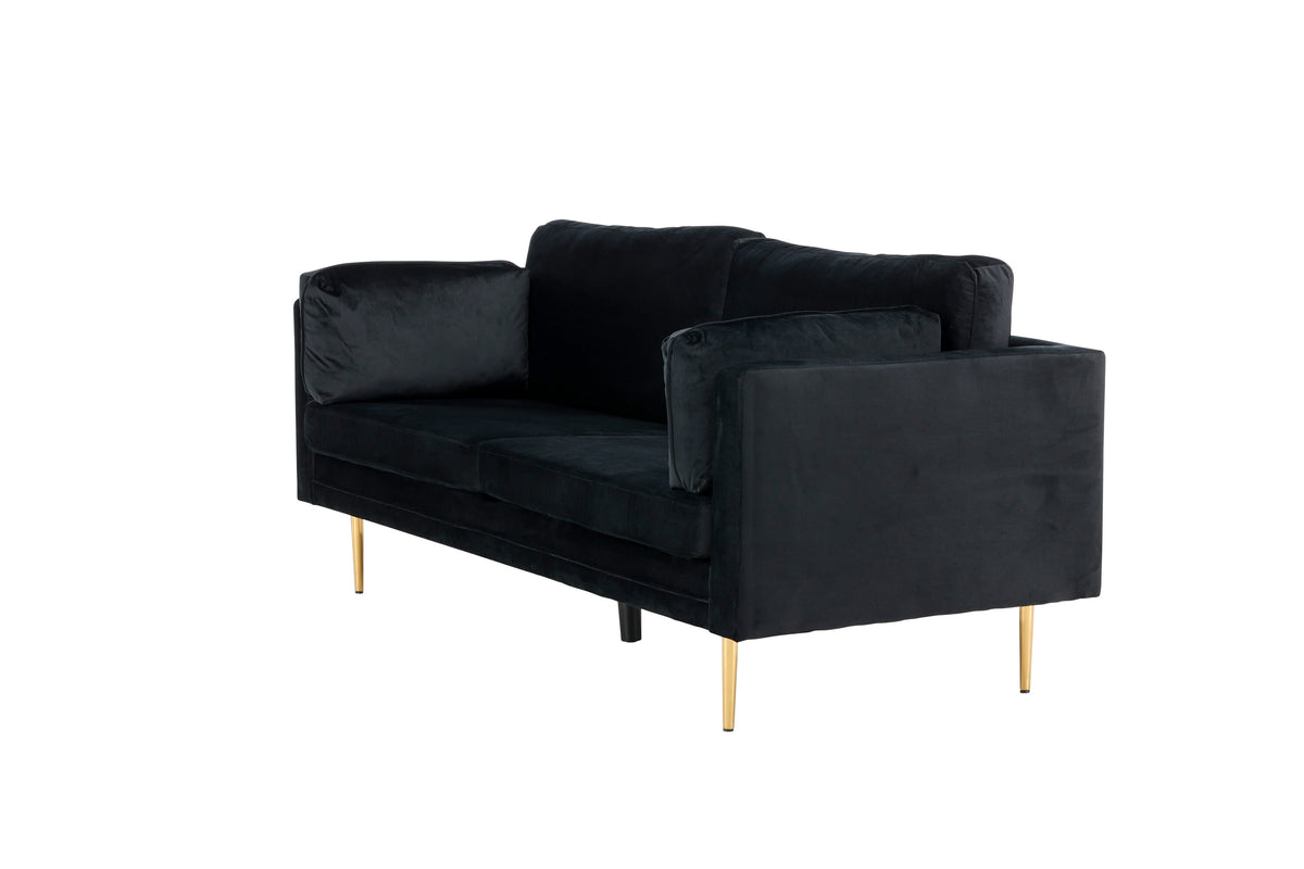 Boom 3-sits soffor svart – detaljbild